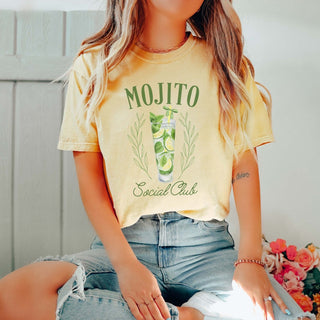 Mojito Social Club Comfort Color Tee - Trending Tee - Limeberry Designs