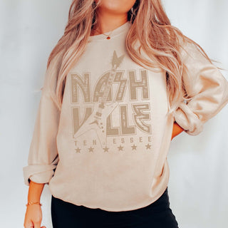 Nashville Tennessee Guitar Sweatshirt - Limeberry Designs
