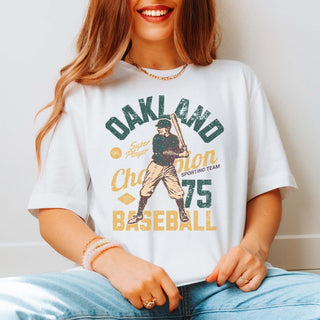 Oakland Vintage Baseball Team Tee - Limeberry Designs