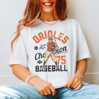 Orioles Vintage Baseball Team Wholesale Tee - Quick Shipping - Limeberry Designs