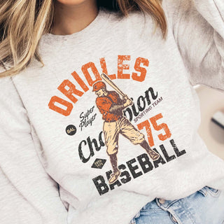 Orioles Vintage Baseball Wholesale Graphic Sweatshirt - Quick Shipping - Limeberry Designs