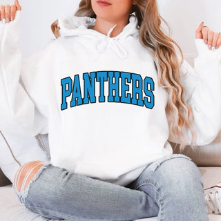 Panthers Collegiate Letter Graphic Sweatshirt + Hoodie - Limeberry Designs