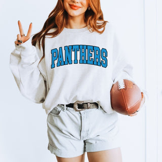Panthers Collegiate Letter Graphic Sweatshirt + Hoodie - Limeberry Designs
