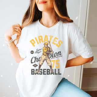 Pirates Vintage Baseball Team Tee - Limeberry Designs