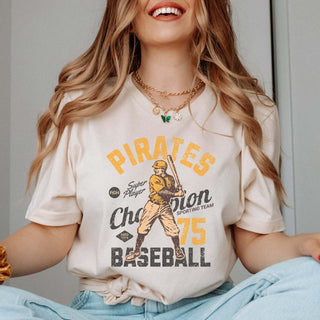 Pirates Vintage Baseball Team Tee - Limeberry Designs