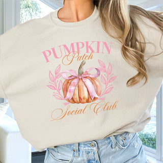 Pumpkin Patch Social Club Graphic Sweatshirt - Limeberry Designs