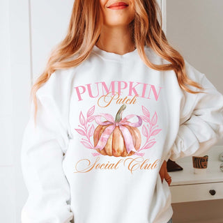 Pumpkin Patch Social Club Graphic Sweatshirt - Limeberry Designs