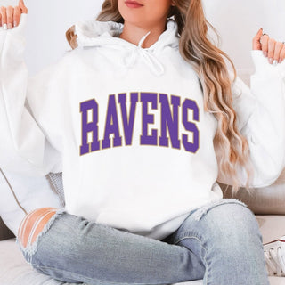 Ravens Collegiate Letter Graphic Sweatshirt + Hoodie - Limeberry Designs
