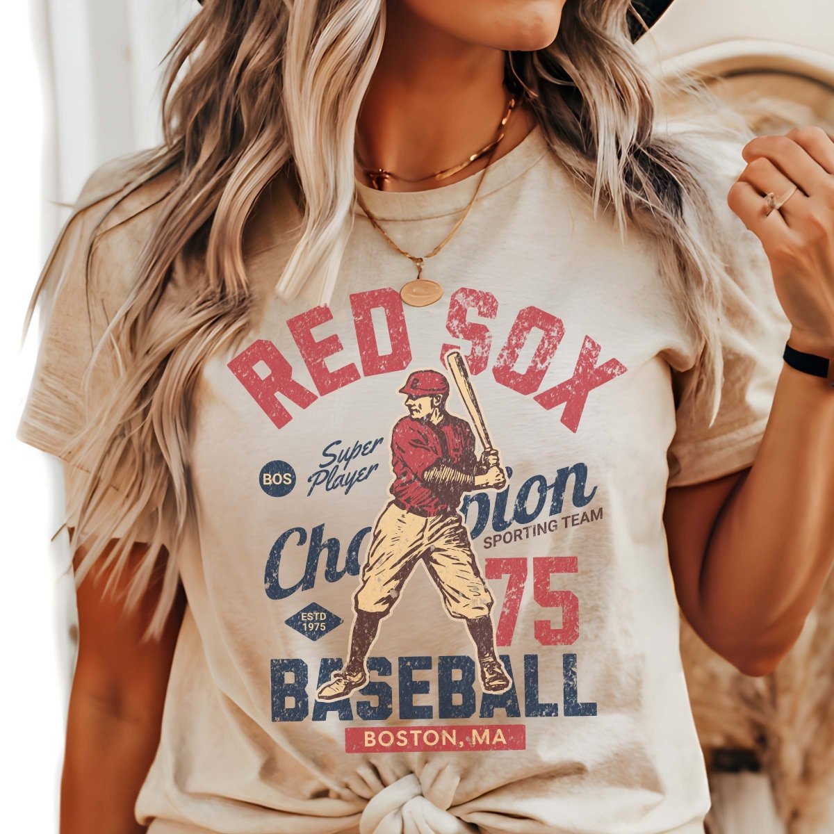 Red Sox Vintage Baseball Team Tee - Limeberry Designs