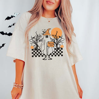 Ride to Salem Ghost Coffee Comfort Colors Tee - Limeberry Designs