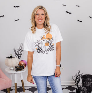 Ride To Salem Ghost Comfort Colors Tee - Limeberry Designs