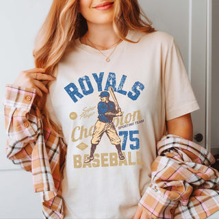 Royals Vintage Baseball Team Wholesale Tee - Quick TAT - Limeberry Designs