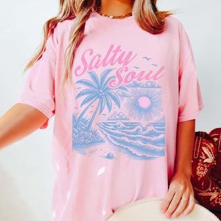 Salty Soul Comfort Color Tee - Limeberry Designs