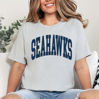 Seahawks Collegiate Letter Bella Graphic Tee - Limeberry Designs