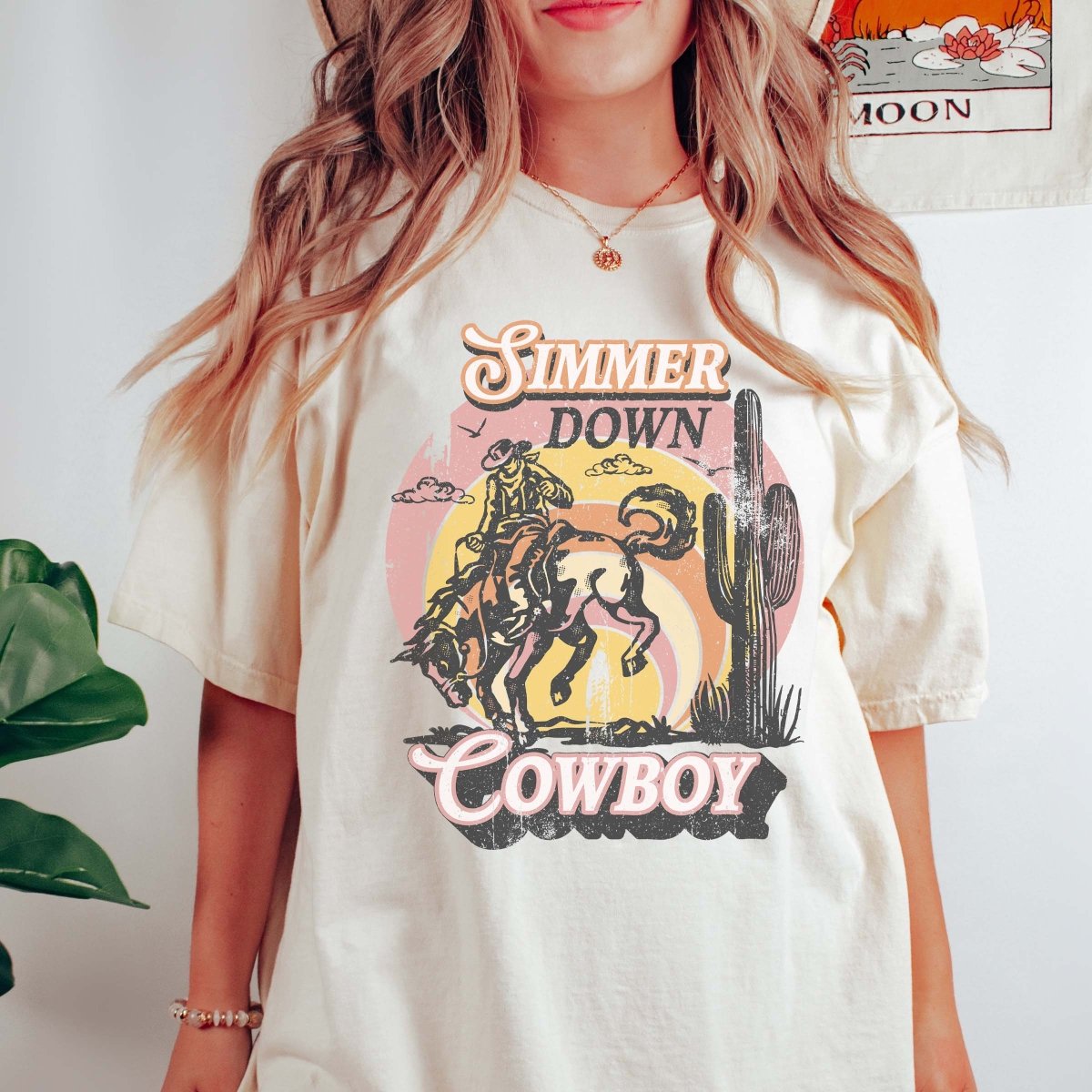Simmer Down Cowboy Comfort Color Tee - Limeberry Designs