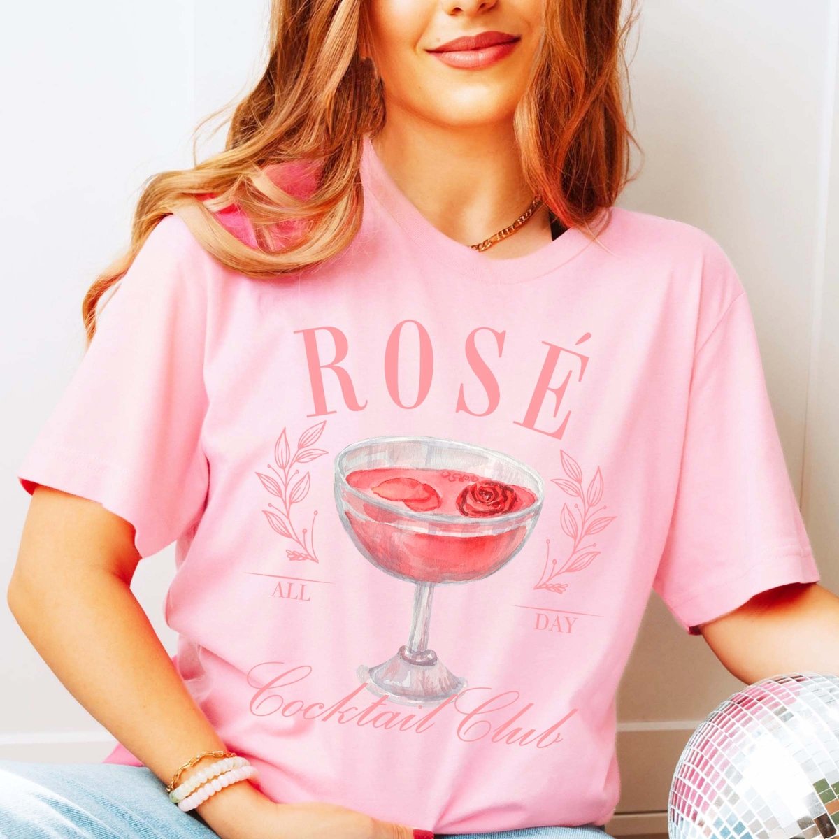 SMALL Rose&#39; All Day Cocktail Club Tee - Limeberry Designs