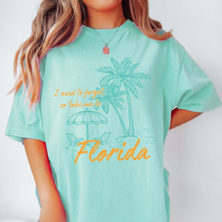 So Take Me To Florida Comfort Color Tee - Limeberry Designs