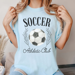 Soccer Athletic Club Comfort Color Wholesale Tee - Hot Item - Limeberry Designs