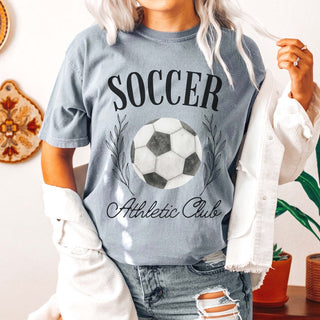 Soccer Athletic Club Comfort Color Wholesale Tee - Hot Item - Limeberry Designs