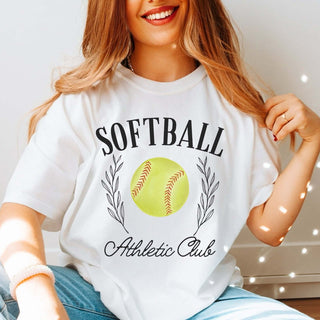 Softball Athletic Club Comfort Color Wholesale Tee - Hot Item - Limeberry Designs