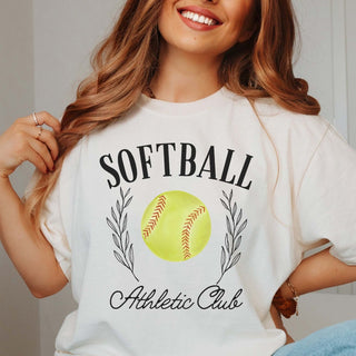 Softball Athletic Club Comfort Color Wholesale Tee - Hot Item - Limeberry Designs