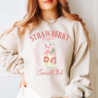 Strawberry Mojito Social Club Sweatshirt - Trending - Limeberry Designs
