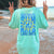 Sun Rays Lake Days Blue Back Design Comfort Color Tee - Limeberry Designs