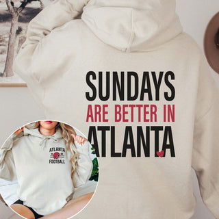 Sundays Are Better In Atlanta Graphic Sweatshirt + Hoodie - Limeberry Designs
