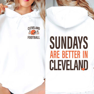 Sundays Are Better In Cleveland Graphic Sweatshirt + Hoodie - Limeberry Designs