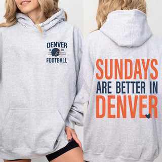 Sundays Are Better In Denver Graphic Sweatshirt + Hoodie - Limeberry Designs