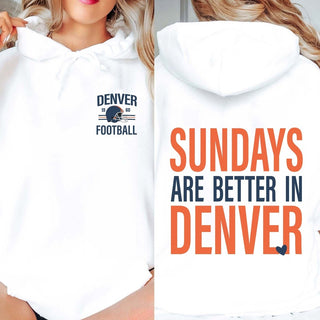 Sundays Are Better In Denver Graphic Sweatshirt + Hoodie - Limeberry Designs
