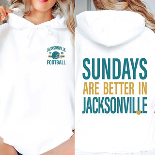 Sundays Are Better In Jacksonville Graphic Sweatshirt + Hoodie - Limeberry Designs