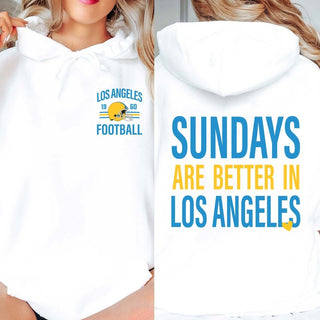 Sundays Are Better In Los Angeles Chargers Graphic Sweatshirt + Hoodie - Limeberry Designs