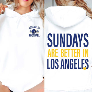 Sundays Are Better In Los Angeles rams Graphic Sweatshirt + Hoodie - Limeberry Designs