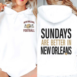 Sundays Are Better In New Orleans Graphic Sweatshirt + Hoodie - Limeberry Designs