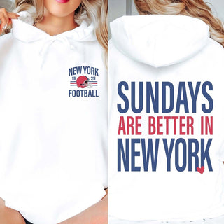 Sundays Are Better In New York giants Graphic Sweatshirt + Hoodie - Limeberry Designs