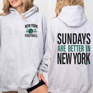 Sundays Are Better In New York jets Graphic Sweatshirt + Hoodie - Limeberry Designs