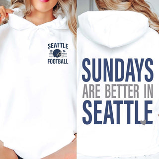 Sundays Are Better In Seattle Graphic Sweatshirt + Hoodie - Limeberry Designs