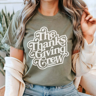 Thanksgiving Crew Bella Graphic Tee - Limeberry Designs