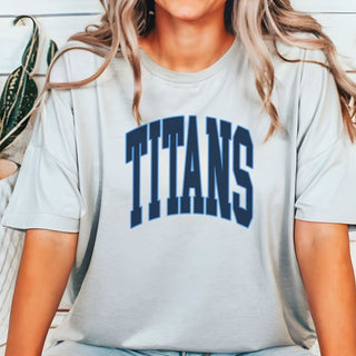 Titans Collegiate Letter Bella Graphic Tee - Limeberry Designs