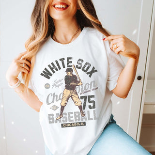 White Sox Vintage Baseball Team Wholesale Tee - Quick Shipping - Limeberry Designs
