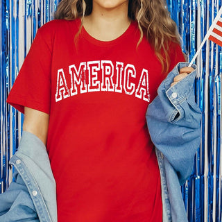 America Distressed Wholesale Tee - Limeberry Designs