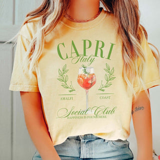 Capri Italy Social Club Tee - Limeberry Designs