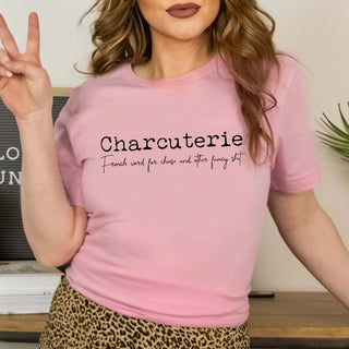 Charcuterie French Word Wholesale Tee - Limeberry Designs