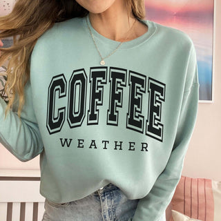 Coffee Weather Bella Crew Sweatshirt - Limeberry Designs