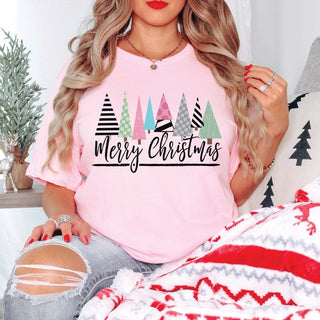 Colorful Christmas Trees - Merry Christmas - Limeberry Designs