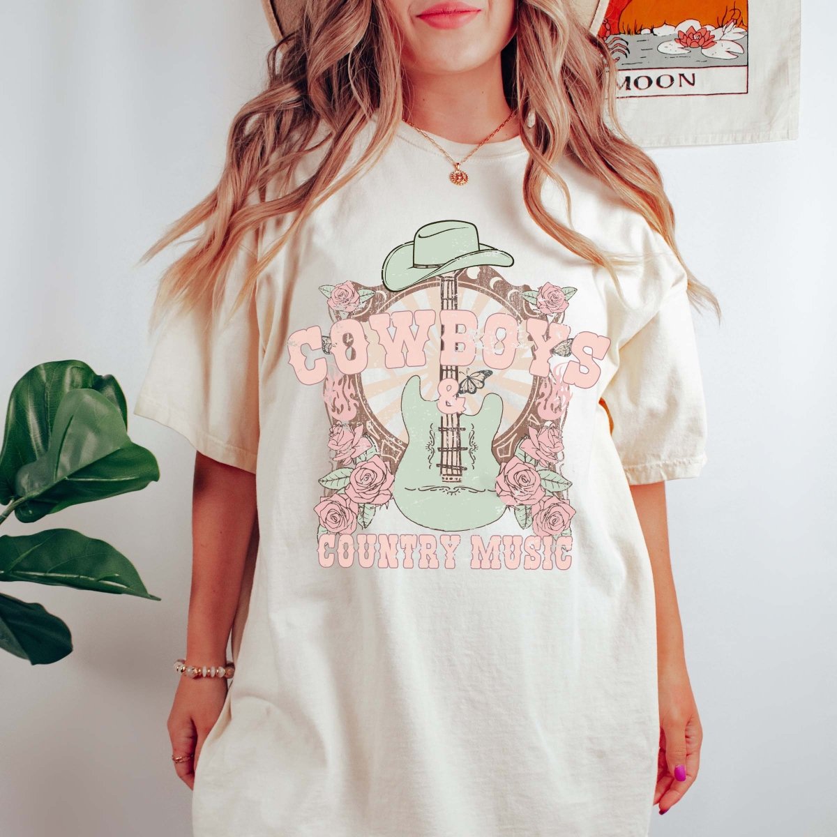 Cowboys &amp; Country Music Comfort Color Tee - Limeberry Designs