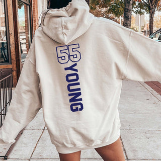 Custom team front and back personalized hooded Sweatshirts - Limeberry Designs