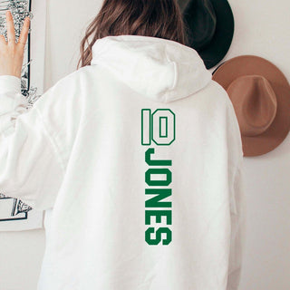 Custom team front and back personalized hooded Sweatshirts - Limeberry Designs