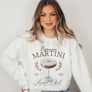 Espresso Martini Social Club Crew Sweatshirt - Limeberry Designs